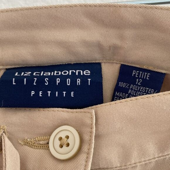 Liz Claiborne Khaki Skirt Size 12 petite - Picture 3 of 4